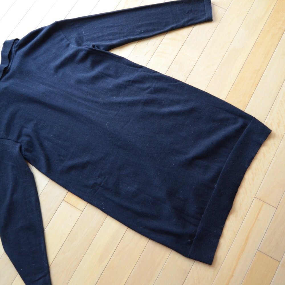 Pact Classic Fine Knit Collared Sweater Dress Black Size XL NWT - Picture 9 of 9